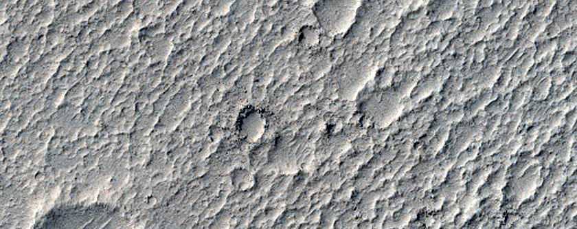 Crater Floor in Lunae Planum