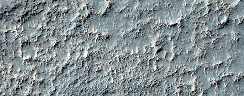 Lobate Landform at Crater Wall and Floor Interface