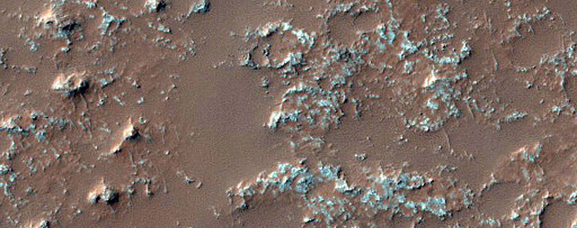 Crater Floor Deposit in Tyrrhena Terra