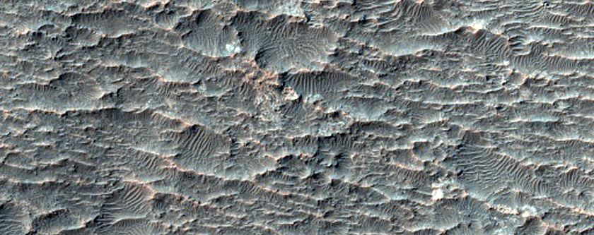 Crater Floor Deposit in Tyrrhena Terra