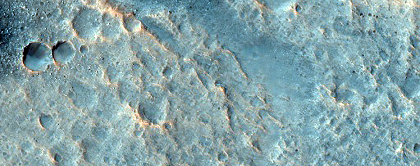Irregular Circular Depressions near Makhambet Crater