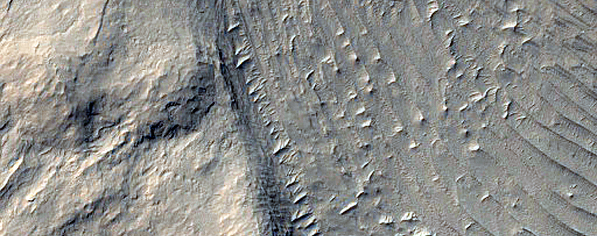 Layered Sediments in the Medusae Fossae Formation