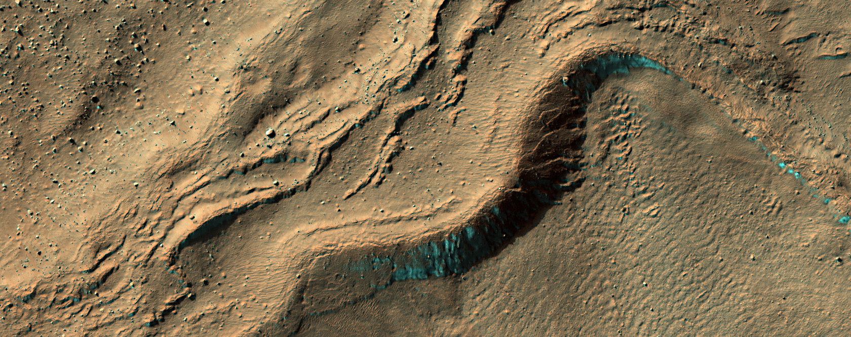 Glacial Moraines in Nereidum Montes