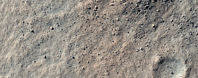 Olivine-Rich Small Crater in Solis Planum