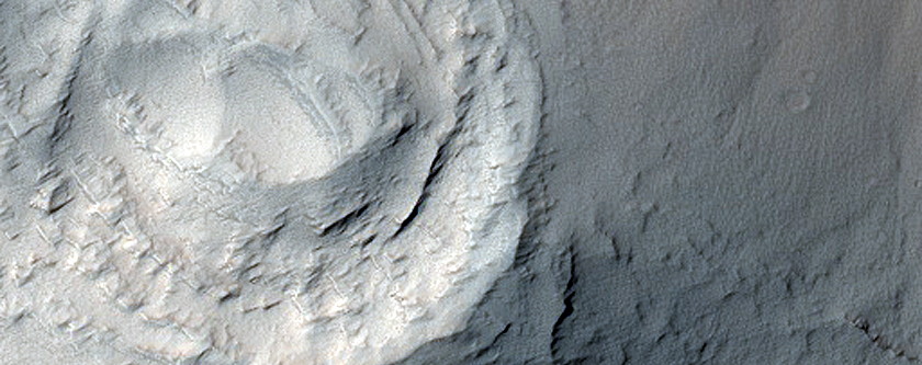 Cratered Cone North of Noctis Fossae