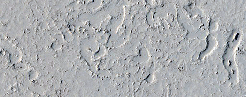 Landforms near Cerberus Tholi