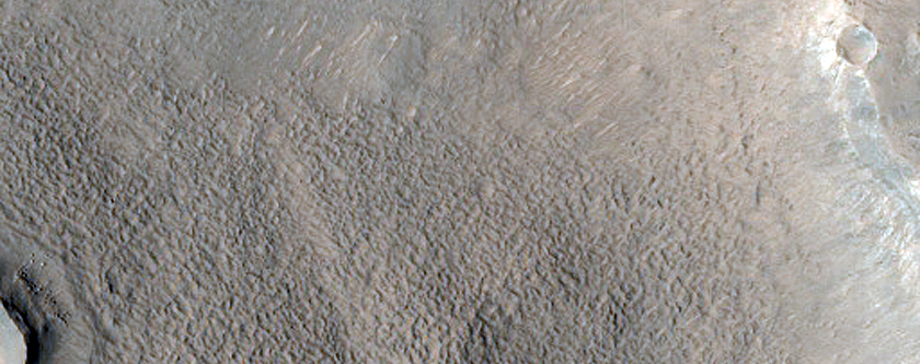 Crater Floor Deposits with Possible Fan Delta and Shallow Valleys
