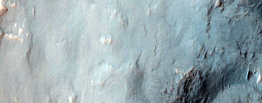 Northern Continuous Ejecta Boundary of Noord Crater in Noachis Terra