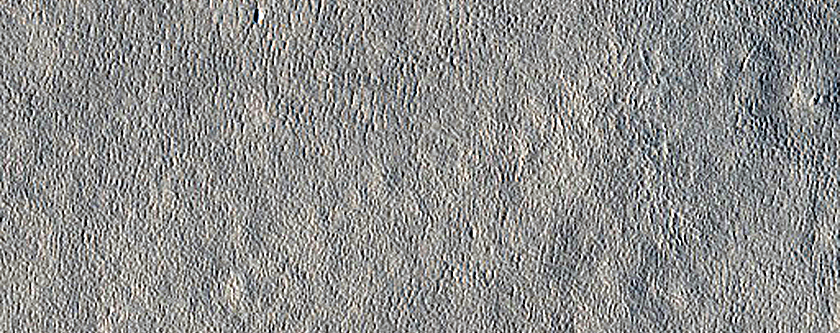 Feathered Surface Expression in Periglacial Region