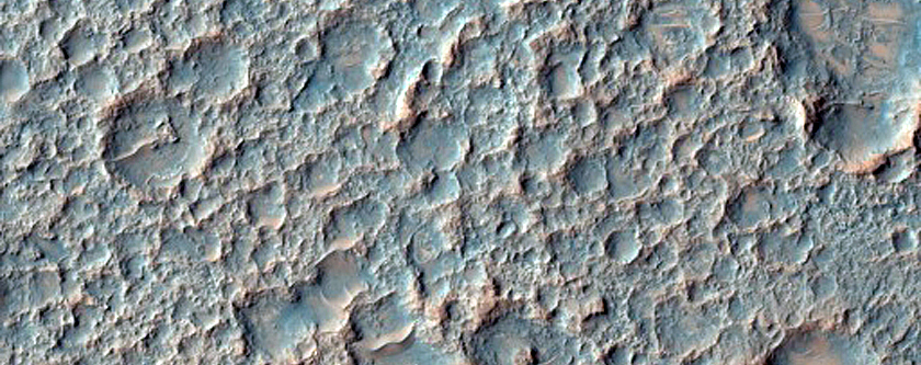 Terra Cimmeria Crater Rim and Floor