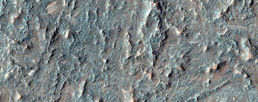 Tyrrhena Terra Crater Ejecta