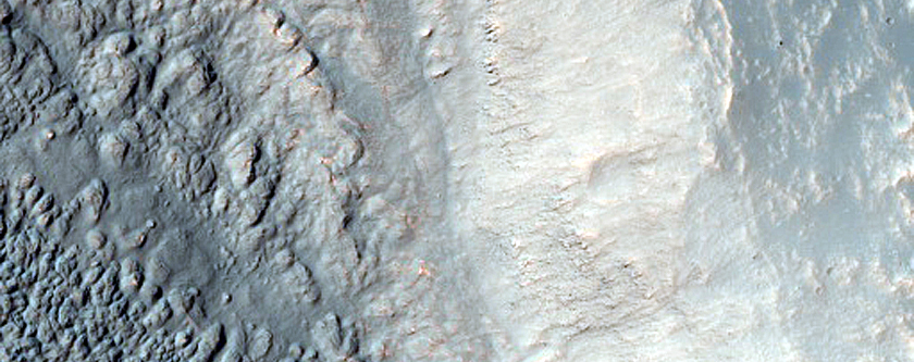 Crater in Southern Mid-Latitudes