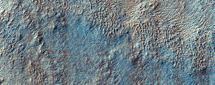Pedestal Crater in Hellas Planitia