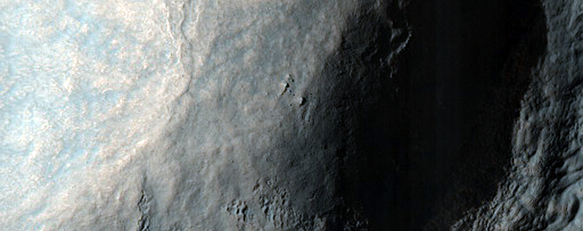 Double Crater in Warrego Valles