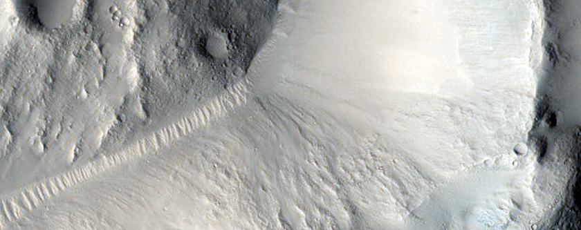 Well Preserved Crater in Isidis Planitia