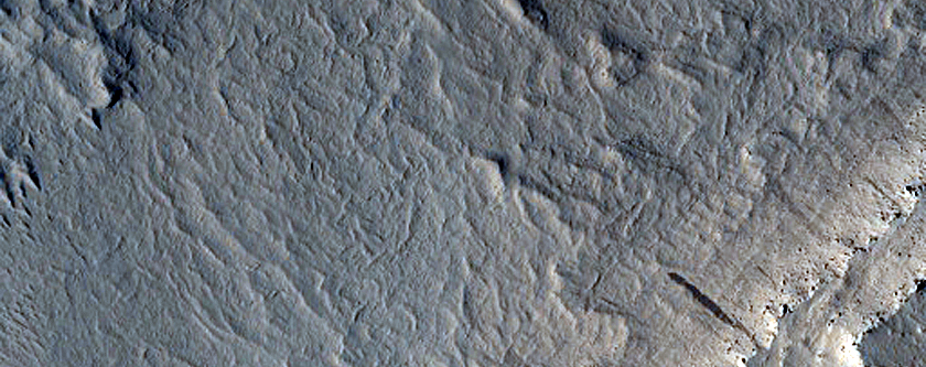 Layered Buttes Northwest of Henry Crater