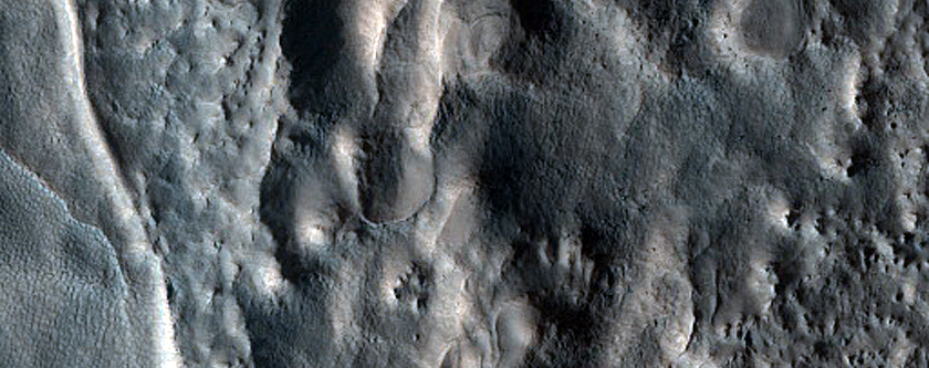 Ridges and Troughs in Debris Apron in Deuteronilus Mensae