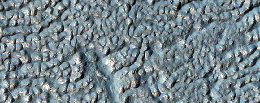 Terrain on Floor of Crater in Claritas Fossae