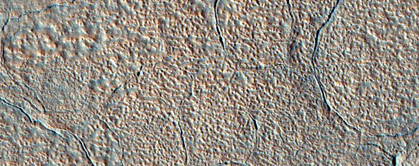 Ejecta Covered with Circular Pits in Utopia Planitia