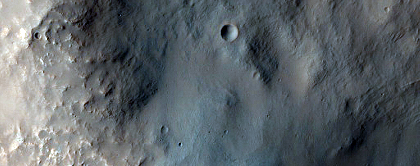 Landforms on Floor of Crater