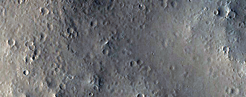 Landforms Northeast of Schiaparelli Crater