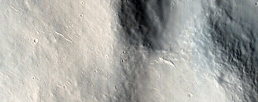 Channel Cutting Crater Rim near Escalante Crater