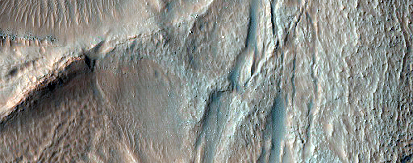 Crater Deposit in Noachis Terra