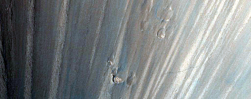 Crater near Hephaestus Fossae