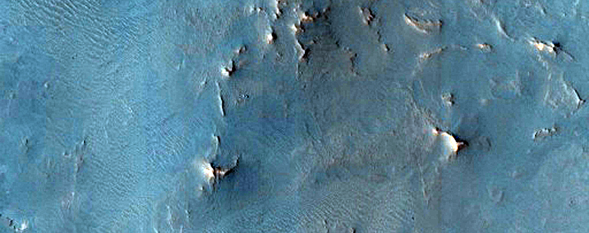 Central Uplift in 20-Kilometer Diameter Crater