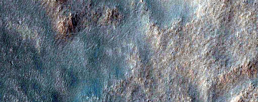 Depression in Hussey Crater