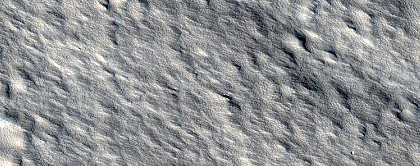 near Summit of Olympus Mons