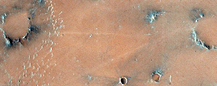 Dunes South West of Schiaparelli Crater