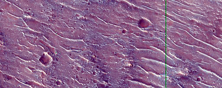 Crater Floors with Yardangs in THEMIS Image V26320001