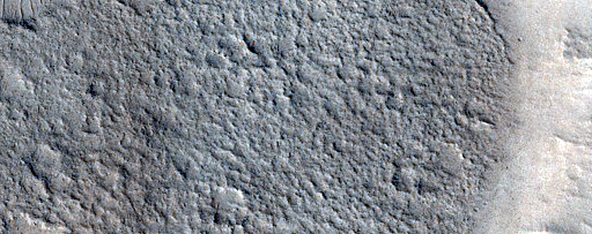 Amazonis Planitia Crater Center