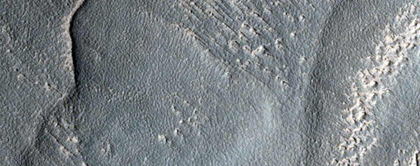 Layers in Crater Deposit in Promethei Terra