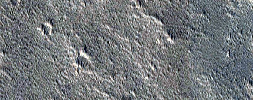 Pit Crater on Northern Flank of Elysium Mons