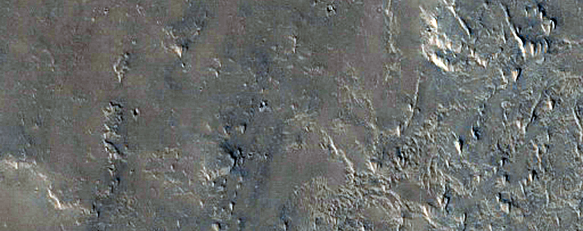 Deposits and Embedded Crater