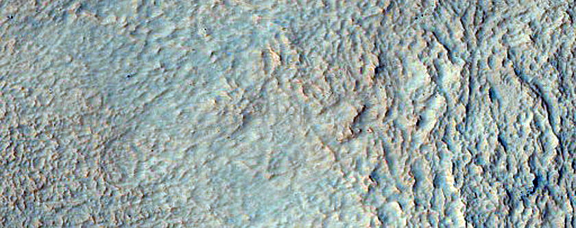 Valleys on East Wall of Majuro Crater