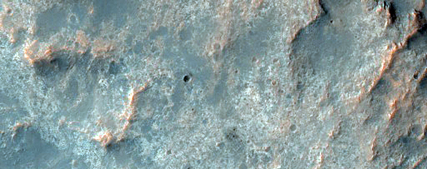 Low Thermal Inertia Mound in Terra Sabaea Bedrock Plain