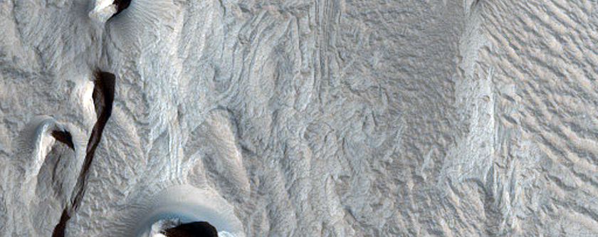 Ridge Network in Tithonium Chasma