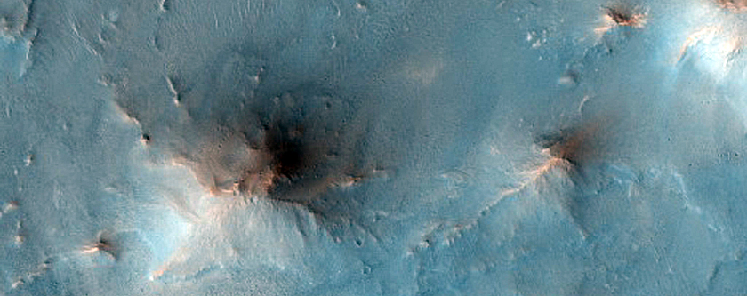 Diverse Minerals in Crater West of Nili Fossae