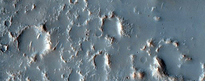 Terrain Southeast of Denning Crater