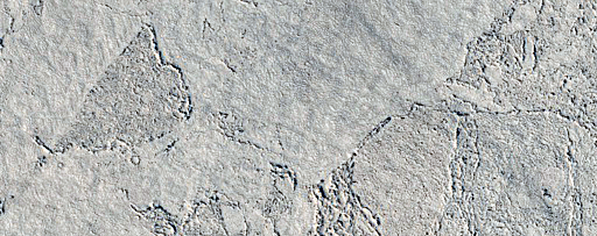 Flood Lava in Elysium Planitia