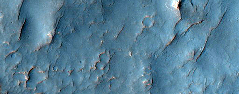 Terrain Northeast of Sirenum Tholus