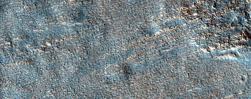Crater Ejecta in Deuteronilus Region