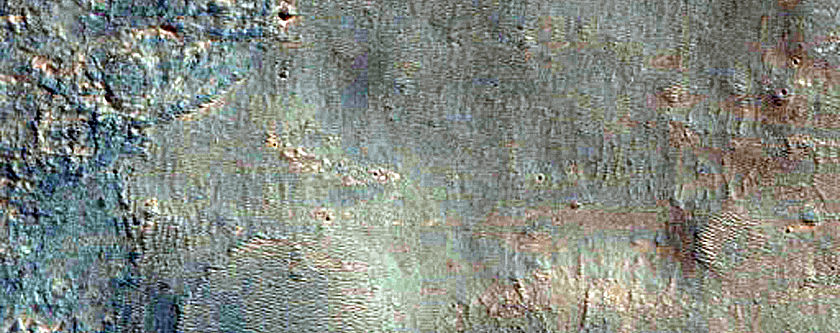 Layered Deposits near Melas Chasma