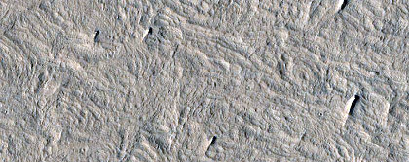 Wavy Terrain in Medusae Fossae Formation