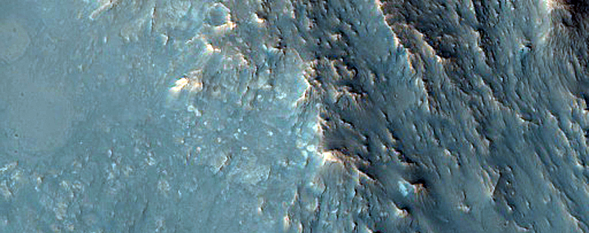 Tarata Crater Exposed Bedrock