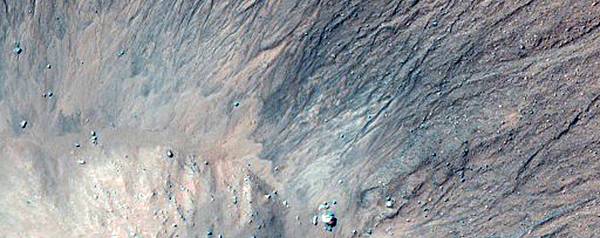 Recent Crater in Southern Mid-Latitudes