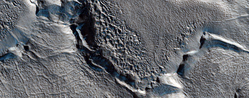 Ribbed Terrain and Brain Terrain in Protonilus Mensae